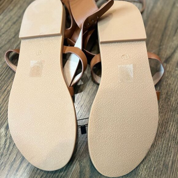 NWOT Oasis Society Blaze Lace Up Sandal in Brown Size 7.5 - Picture 9 of 11